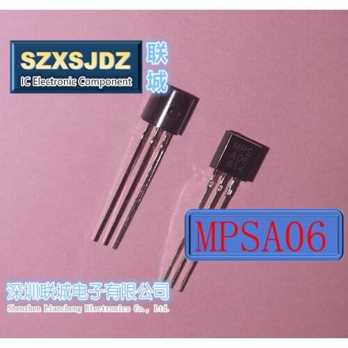 1000PCS/Lot Brand New MPSA06 A06 NPN 0.5A80V MPS-A06 TO-92