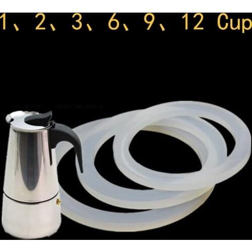 2pcs Silicone Seal Ring Flexible Washer Gasket Ring Kitchen Coffee Makers Accessories Parts