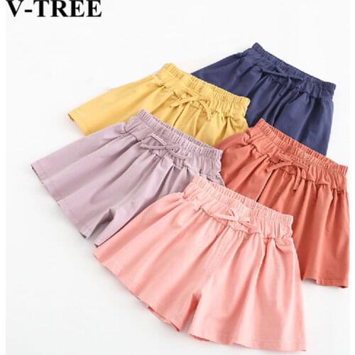 2020 Summer Children Shorts Cotton Shorts For Kids Girls Beach Pants Candy Color Teenager Trousers Boys Casual Shorts