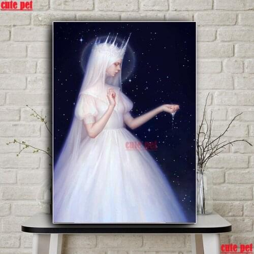 Cute pet DIY Needlework Beautiful elves 5D Diamond Painting Cross Stitch Diamond Embroidery Full Mosaic puzzle Home Decoration