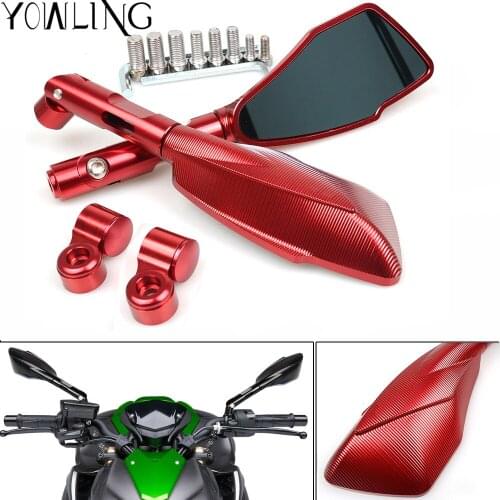 Aluminum CNC motorcycle motorbike rearview Rear Side mirror adapter For Kawasaki Versys 650 Ninja 300R 400R 250R z1000 z800 z750