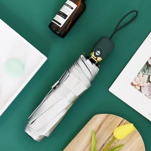 Automatic 3 Fold Umbrella Uv Protection Women Windproof Adult Business Fashion Umbrella Sombrilla Playa Rain Gear BD50UU