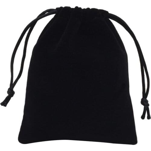 Custom 24*34cm velvet jewelry gift pouch velvet drawstring pouch bag with custom hot stamp gold foil logo