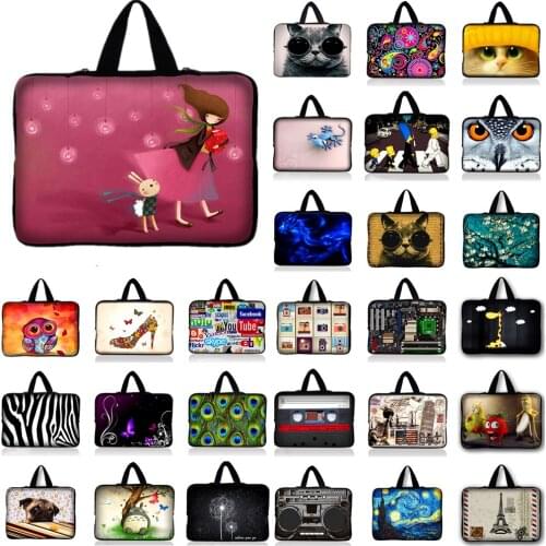 7.9 9.7 10 12 13 14 15 panda Tablet Sleeve Case Mini PC Laptop Bag 10.1 11.6 13.3 15.4 15.6 Computer Handbag Protector Cover
