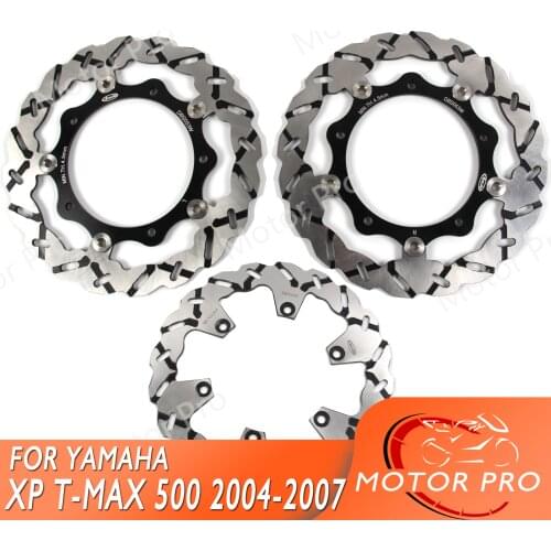 For Yamaha XP T-MAX 500 2004 - 2007 Front Rear Brake Disc Disk Rotor Kit Motorcycle Accessories XP500 T-MAX500 T MAX 2005 2006