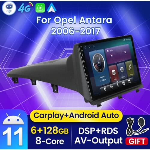Octa Core Android 11 DSP CarPlay 2 Din Car Radio Multimedia Video Player For Opel Antara 1 2006 - 2017 Auto Stereo GPS Dvd BT5.0