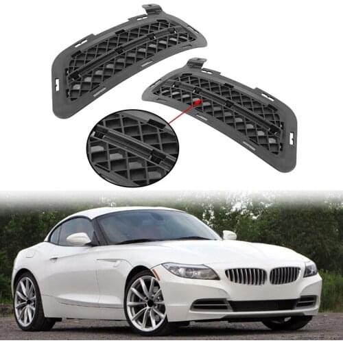 Car Front Grille Grill Lower Bumper Fog Light Cover Trim For-BMW Z4 E89 2009-2016