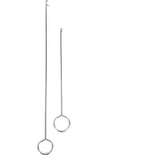 1/2pcs Stainless Steel Sewing Loop Turner Hook For Turning Fabric Tubes Straps Belts Strips For Handmade DIY Sewing Tools