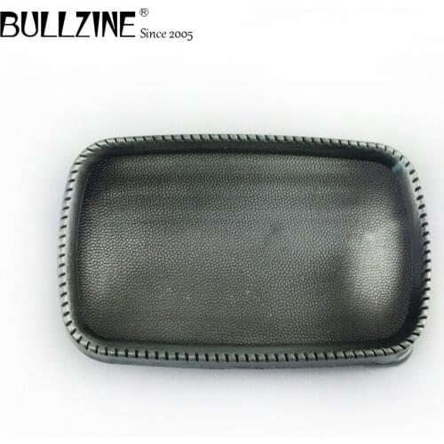 Bullzine wholesale heavy rectangle blank DIY jeans gift belt buckle 2 colors available FP-03710-1 for 4cm width snap on belt