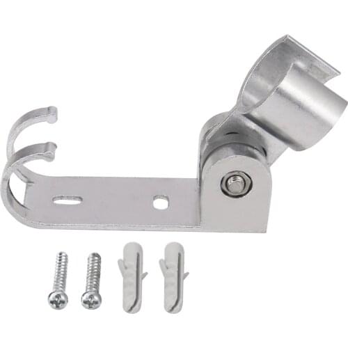 Adjustable Shower Head Holder Rack Bracket 180 Degree Rotating Wall Mounted Kitchen Bathroom Accessories with Screws