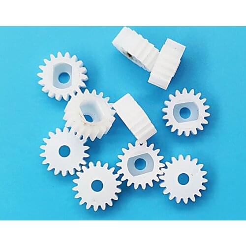 182.5A 0.5M TT Hole Pinion Plastic Gear Toy Accessories Technology DIY Model Parts Fits TT or N20 Motors 10PCS/LOT