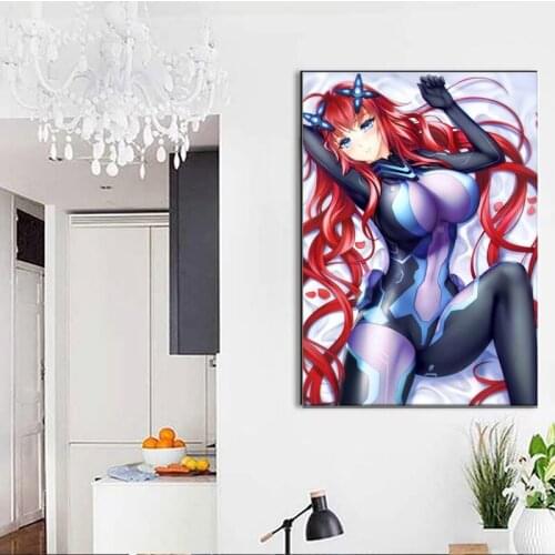 Nordic Canvas Cartoons Printed Poster Wall Highschool DxD Anime Manga Painting Sexy Pictures Art Modular Living Room Home Decor
