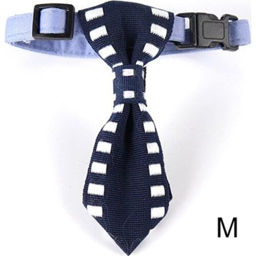 Pet Dog Collar Adjustable Buckle Universal Dog Fashion Necktie Pet Collar Cotton For Cat Puppy Kitten Neck Tie Bowtie Bow Collar