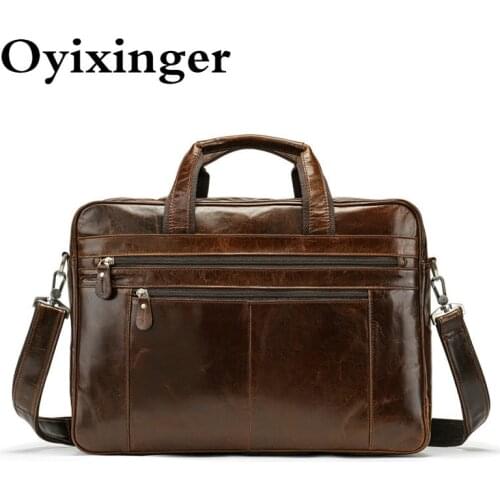 Natural Cowhide Luxury Handbags Men Briefcases Tote Bags For Designer Man Crossbody Shoulder Bag Real Leather Handbag Sac Homme