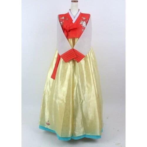 Korean Traditional Clothes Womens Hanbok Suit L Large Size Ethnic Costume