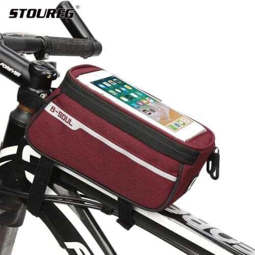 Bicycle Front Tube Bags, Mountain Bike Bag, Riding Saddle Bag Upper Tube, Cycling bike accessories