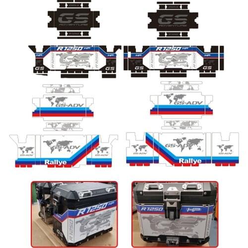 For BMW R1250GS R 1250 GS Waterproof Decorative Stickers Decals Protective Cover Suitable for BMW R1250GS Original Aluminum BOX