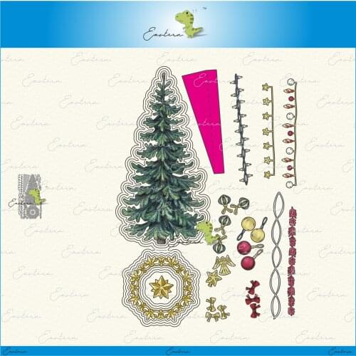 Pop up christmas tree metal cutting dies 2021 new diy molds Scrapbooking Paper Making die cuts crafts