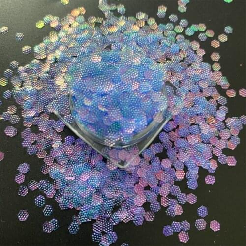 1g/Jar Rainbow Chameleon Wave Point Embossing Hexagon Shaped Glitter Color-Shifting Sequins For Nails Art Body Crafts Decoration