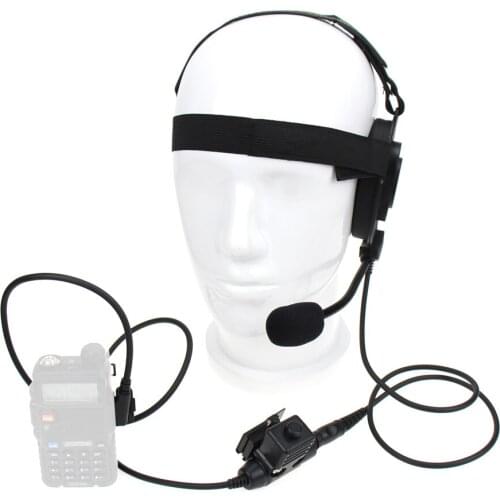 2 Pin PTT Tactical Bowman Elite II Headset with U94 Style Microphone Headphone For Kenwood BAOFENG Two Way Radio Walkie Talkie