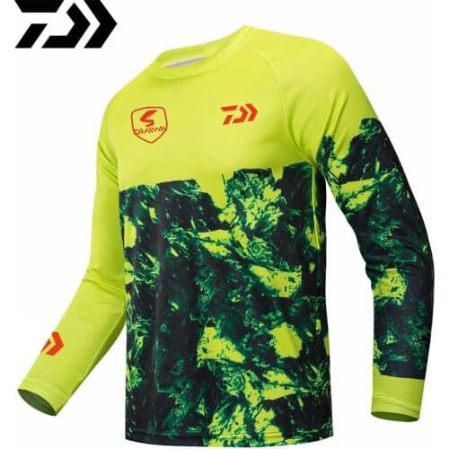 2022 Daiwa Fishing Clothes Jersey Motorcycle Moto Long Sleeve T Shirt Off-road Jersey 100% Polyester Fishing Shirt Anti-uv