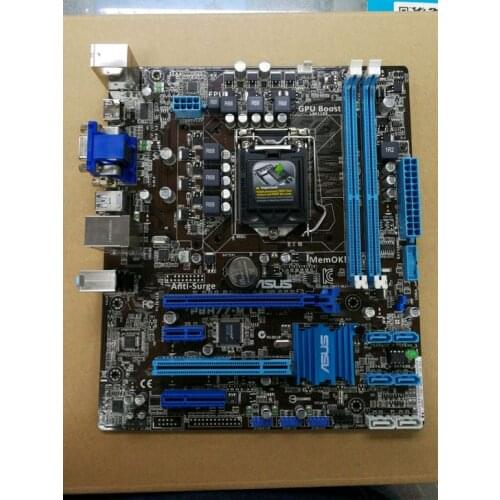 Used,For Asus P8H77-M LE Motherboard H77 LGA 1155 i3 i5 i7 DDR3 16G SATA3 USB3 HDMI DVI VGA uATX