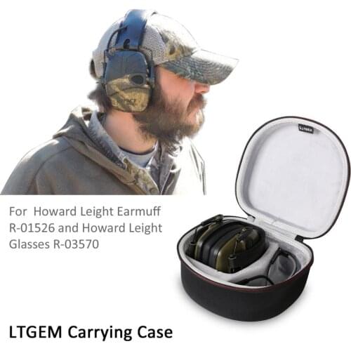 LTGEM Case for both Howard Leight For Honeywell or Awesafe GF01 Impact Sport Earmuff and Genesis Sharp-Shooter Safety Eyewear