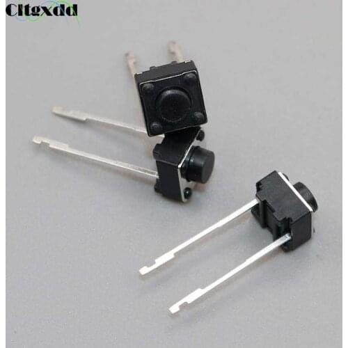 Cltgxdd 10PCS/Lot Tactile Tact Push Button Switch 2Pin 6*6*4.3mm Key Switches 6x6x4.3mm Micro Switch