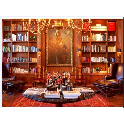 VinylBDS Photography Background Fundo Old Library Magnificent Doors Photography Backdrop Background Studo For Photos Zz-0101