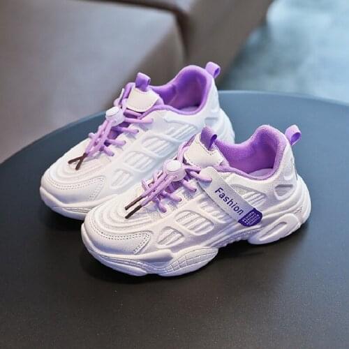 2021 New Kids Sport Shoes For Boys Mesh Lightweight Sneakers Girls Casual Trainers Children Breathable Shoes tenis enfant fille