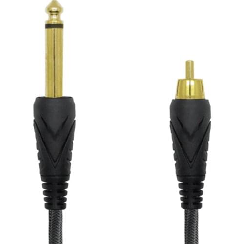 BIGWASP New Premium Quality Silicone Soft Tattoo RCA Connector Cord (2M / 6.5 ft) For Rotary Tattoo Machines