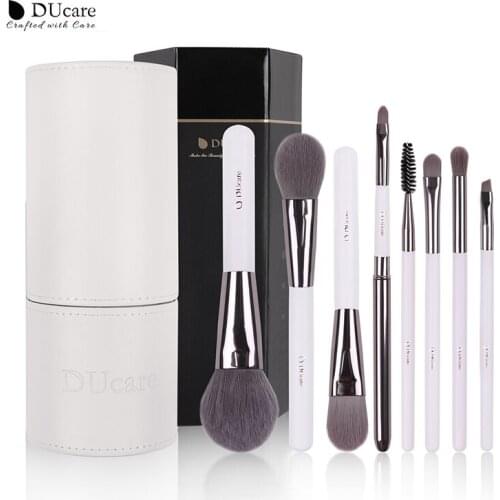 DUcare 8Pcs Eyeshadow Makeup Brush Set Travel & Home High-Quality Face & Eye Beauty Foundation Lip Eyebrow Brush With Makeup BOX