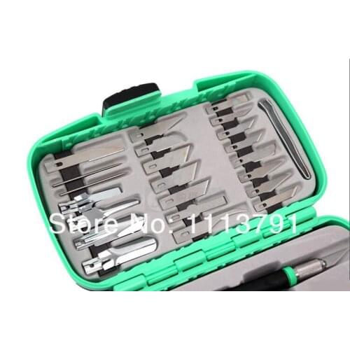 Proskit PD-395A 30 in1 Carving knife Set Art knife Kit Deluxe Hobby Knife Kit Wood carving tools the knife kit