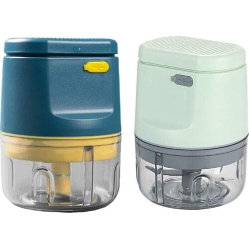 New Electric Mini Wireless Garlic Machine Chopper,Food Vegetable Processor Slicer Blender for Ginger Chili Veggie