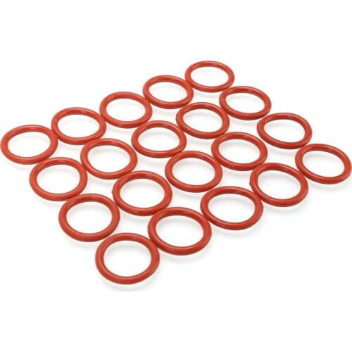20pcs Orange Tube Damper Silicone O-Rings Seal Gaskets Fit For 12AX7 12AU7 12AT7 12BH7 EL84
