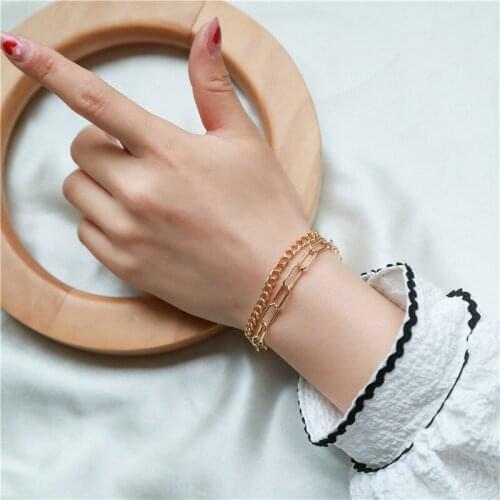 New Bohemia Bracelet set Multilayer Gold Silver Color Simple Chain Bracelets Sets For Women Foot Chain Anklets Jewelry