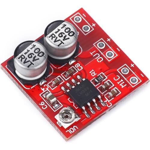 LM386 electret microphone amplifier board / microphone amplifier / without potentiometer DC4-12V