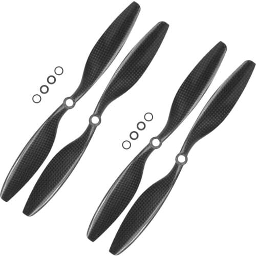 10x4.5 3K Carbon Fiber Propeller CW CCW 1045 1045R CF Props Props For RC Quadcopter Hexacopter Multi Rotor Drone FPV