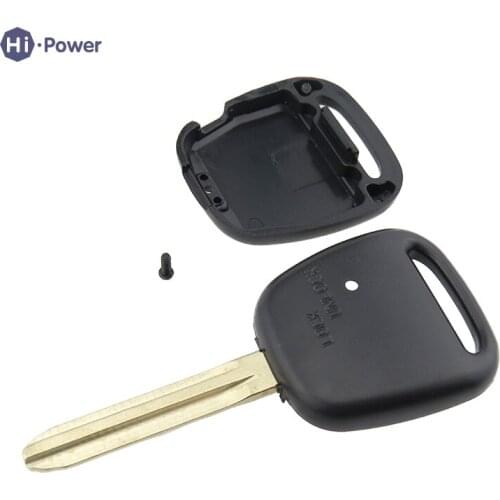 Hi-power Remote Car Key Shell Fob Uncut Key For TOYOTA Carina Estima Harrier Previa Corolla Celica 1 Buttons Car Key Cover Case