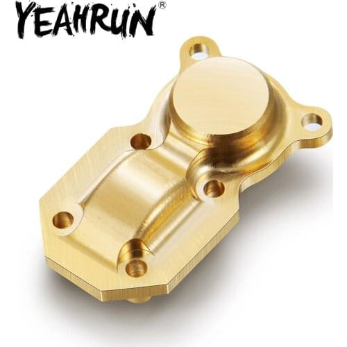 YEAHRUN 1/24 RC Crawler Car Model Brass Copper Front Rear Axle Housing Cover Counterweight for Axial SCX24 90081 Upgrade Parts