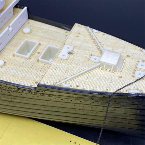 1/350 Scale Wooden Deck Masking Sheet Anchor Chain for Minicraft 11318 RMS Titanic Model Accessories