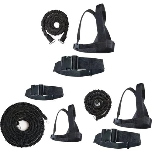 3-Pcs Weight Sled Harness Kits Resistance Pulling Strap for Running Sprinting Football Power Speed Agility Training