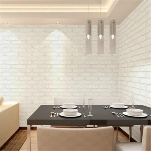Beibehang 3D simulation brick wallpaper clothing store restaurant Internet cafe antique brick culture stone PVC papel de parede