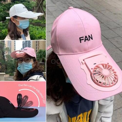 Summer Fan Cooling Baseball Cap Novelty Unisex USB Charging Breathable Shade Sunscreen Hat Required Fishing Summer Sport Outdoor