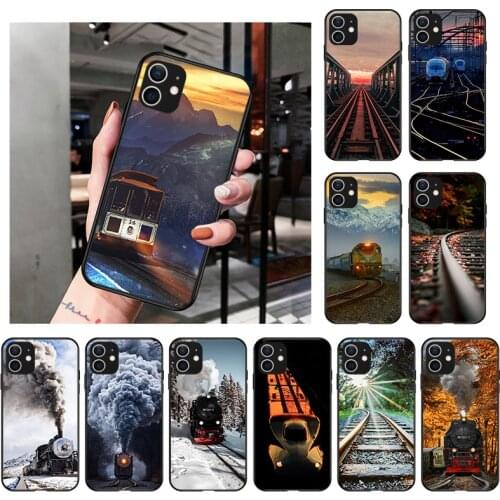 Train Rail Sunlight Phone Case For iPhone 12 11 Pro X XR XS Max SE2020 7 8 6s Plus 5s 12mini Clear Silicone TPU Soft Back Cover