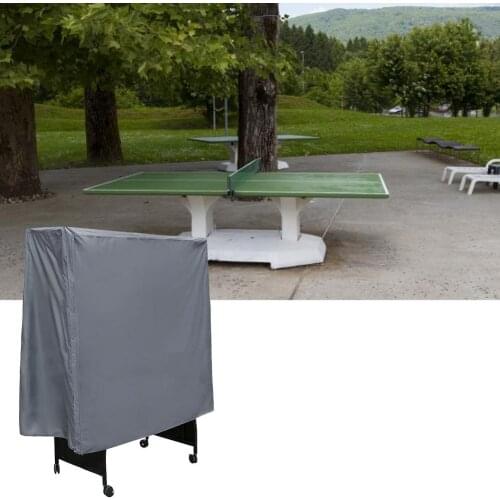 60*20*55in Ping-Pong Table Dust Covers Oxford Waterproof Outdoor Rain Wind Sun UV Resistant Tennis Table Storage Cover