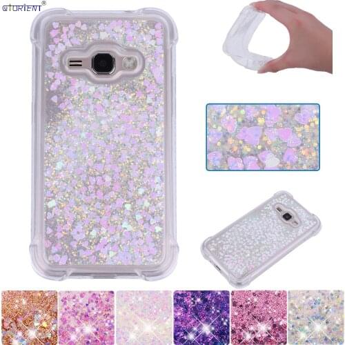 Bling Cover For Samsung Galaxy J1 2016 J16 Amp 2 Cute Glitter Dynamic Liquid Bumper Case J1 6 SM-J120F/DS SM-J120FN SM-J120H/DS
