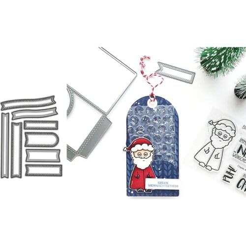 Banner Label Metal Cutting Dies for Scrapbooking Handmade Tools Mold Cut Stencil New DIY Card Make Mould Model Craft Decoration