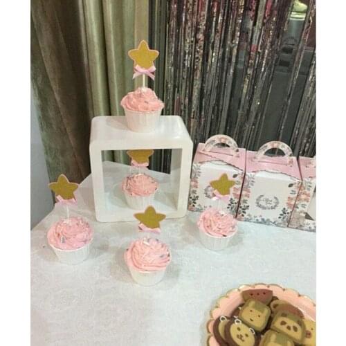 Customised Glitter star glitter Cupcake Topper /Personalised birthday toppers/ Twinkle twinkle little star cupcake toppers food