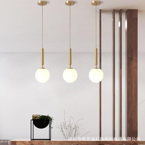 Small chandelier bedroom bedside lamp chandelier modern simple personality model room dining room lamp bar Chandelier